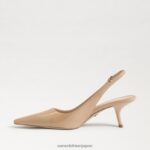jp Sam Edelman 女性 ビアンカ スリングバック ポンプ 黄金の砂の特許 4NFV0P95 履物 - Image 4