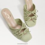 jp Sam Edelman 女性 ピア ストラップヒール アイスライム 4NFV0P600 履物 - Image 7