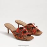 jp Sam Edelman 女性 ピア ストラップヒール オレンジ色のポピー 4NFV0P599 履物