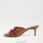 jp Sam Edelman 女性 ピア ストラップヒール オレンジ色のポピー 4NFV0P599 履物 - Image 4