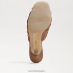 jp Sam Edelman 女性 ピア ストラップヒール オレンジ色のポピー 4NFV0P599 履物 - Image 6