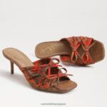 jp Sam Edelman 女性 ピア ストラップヒール オレンジ色のポピー 4NFV0P599 履物 - Image 7