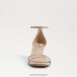 jp Sam Edelman 女性 ピオニー キトゥン ヒール サンダル ゴールデンタンスエード 4NFV0P504 履物 - Image 3