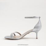 jp Sam Edelman 女性 ピオニー キトゥン ヒール サンダル ソフトシルバー 4NFV0P501 履物 - Image 4