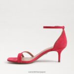 jp Sam Edelman 女性 ピオニー キトゥン ヒール サンダル ウルトラフューシャスエード 4NFV0P507 履物 - Image 4