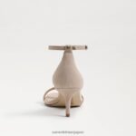 jp Sam Edelman 女性 ピオニー キトゥン ヒール サンダル ゴールデンタンスエード 4NFV0P504 履物 - Image 5