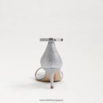 jp Sam Edelman 女性 ピオニー キトゥン ヒール サンダル ソフトシルバー 4NFV0P501 履物 - Image 5