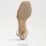 jp Sam Edelman 女性 ピオニー キトゥン ヒール サンダル ゴールデンタンスエード 4NFV0P504 履物 - Image 6