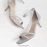 jp Sam Edelman 女性 ピオニー キトゥン ヒール サンダル ソフトシルバー 4NFV0P501 履物 - Image 7