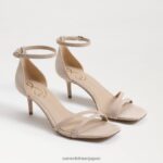 jp Sam Edelman 女性 ピオニー キトゥン ヒール サンダル ゴールデンタンスエード 4NFV0P504 履物