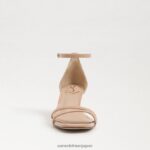 jp Sam Edelman 女性 ピオニー キトゥン ヒール サンダル ベージュ ブラッシュ パテント 4NFV0P502 履物 - Image 3