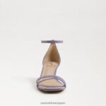 jp Sam Edelman 女性 ピオニー キトゥン ヒール サンダル パープルアイリススエード 4NFV0P505 履物 - Image 3