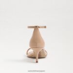 jp Sam Edelman 女性 ピオニー キトゥン ヒール サンダル ベージュ ブラッシュ パテント 4NFV0P502 履物 - Image 5