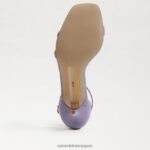 jp Sam Edelman 女性 ピオニー キトゥン ヒール サンダル パープルアイリススエード 4NFV0P505 履物 - Image 6