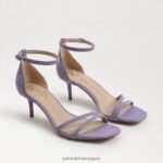 jp Sam Edelman 女性 ピオニー キトゥン ヒール サンダル パープルアイリススエード 4NFV0P505 履物