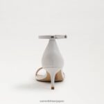 jp Sam Edelman 女性 ピオニー キトゥン ヒール サンダル 明るい白い革 4NFV0P499 履物 - Image 5