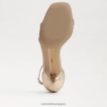 jp Sam Edelman 女性 ピオニー キトゥン ヒール サンダル 金箔革 4NFV0P506 履物 - Image 6