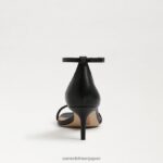 jp Sam Edelman 女性 ピオニー キトゥン ヒール サンダル 黒い革 4NFV0P500 履物 - Image 5