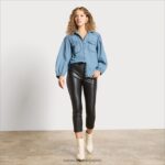 jp Sam Edelman 女性 ファラ デニムシャツ 柵 4NFV0P1234 衣服