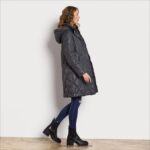 jp Sam Edelman 女性 ファンネルカラー フード付きロングパファー グレー 4NFV0P1150 衣服 - Image 2