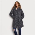 jp Sam Edelman 女性 ファンネルカラー フード付きロングパファー グレー 4NFV0P1150 衣服