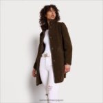 jp Sam Edelman 女性 フェイクムートンコート トスカーナ産オリーブ 4NFV0P1275 衣服 - Image 2