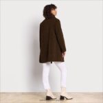 jp Sam Edelman 女性 フェイクムートンコート トスカーナ産オリーブ 4NFV0P1275 衣服 - Image 4