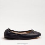 jp Sam Edelman 女性 フェリシア バレエ フラット ネイビーレザー 4NFV0P126 履物 - Image 2