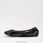 jp Sam Edelman 女性 フェリシア バレエ フラット ブラックパテント 4NFV0P131 履物 - Image 4
