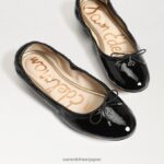 jp Sam Edelman 女性 フェリシア バレエ フラット ブラックパテント 4NFV0P131 履物 - Image 7