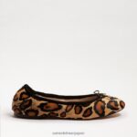 jp Sam Edelman 女性 フェリシア バレエ フラット 新しい黄褐色のヒョウ 4NFV0P124 履物 - Image 2