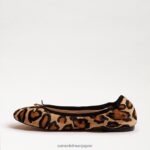 jp Sam Edelman 女性 フェリシア バレエ フラット 新しい黄褐色のヒョウ 4NFV0P124 履物 - Image 4