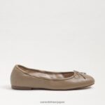 jp Sam Edelman 女性 フェリシア バレエ フラット 柔らかいベージュの革 4NFV0P125 履物 - Image 2