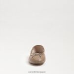 jp Sam Edelman 女性 フェリシア バレエ フラット 柔らかいベージュの革 4NFV0P125 履物 - Image 3