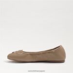 jp Sam Edelman 女性 フェリシア バレエ フラット 柔らかいベージュの革 4NFV0P125 履物 - Image 4