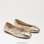 jp Sam Edelman 女性 フェリシア バレエ フラット 金箔革 4NFV0P129 履物