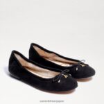 jp Sam Edelman 女性 フェリシア バレエ フラット 黒いスエード 4NFV0P133 履物