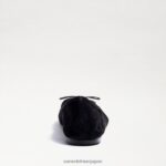 jp Sam Edelman 女性 フェリシア バレエ フラット 黒いスエード 4NFV0P133 履物 - Image 5