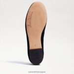 jp Sam Edelman 女性 フェリシア バレエ フラット 黒いスエード 4NFV0P133 履物 - Image 6