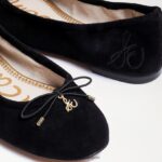 jp Sam Edelman 女性 フェリシア バレエ フラット 黒いスエード 4NFV0P133 履物 - Image 7
