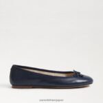 jp Sam Edelman 女性 フェリシア リュクス バレエ フラット ハドソンネイビー 4NFV0P292 履物 - Image 2