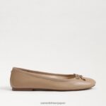 jp Sam Edelman 女性 フェリシア リュクス バレエ フラット ソフトベージュ 4NFV0P283 履物 - Image 2