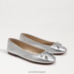 jp Sam Edelman 女性 フェリシア リュクス バレエ フラット ソフトシルバー 4NFV0P290 履物