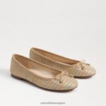 jp Sam Edelman 女性 フェリシア リュクス バレエ フラット 天然マルチラフィア 4NFV0P281 履物
