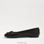 jp Sam Edelman 女性 フェリシア リュクス バレエ フラット 黒い革 4NFV0P284 履物 - Image 4