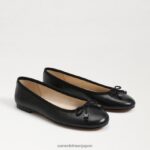 jp Sam Edelman 女性 フェリシア リュクス バレエ フラット 黒い革 4NFV0P284 履物