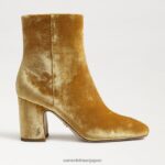 jp Sam Edelman 女性 フォーンアンクルブーティ サフランベルベット 4NFV0P783 履物 - Image 2