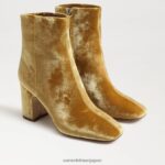 jp Sam Edelman 女性 フォーンアンクルブーティ サフランベルベット 4NFV0P783 履物