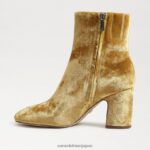 jp Sam Edelman 女性 フォーンアンクルブーティ サフランベルベット 4NFV0P783 履物 - Image 4