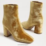 jp Sam Edelman 女性 フォーンアンクルブーティ サフランベルベット 4NFV0P783 履物 - Image 7